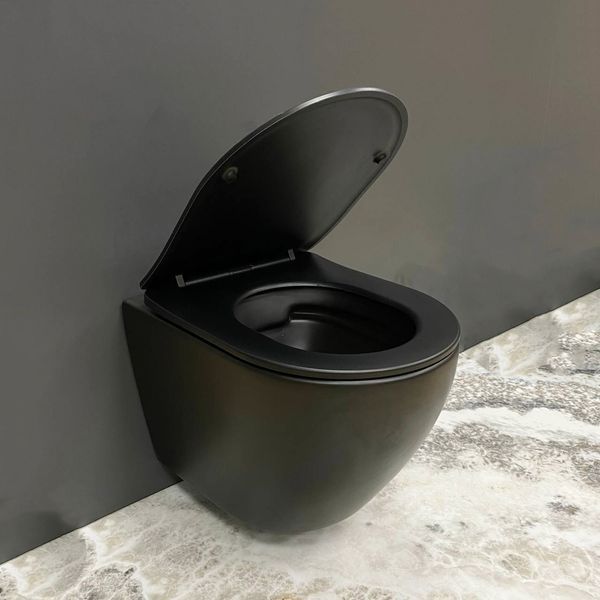 Подвесной унитаз VBI VULCANO BLACK MATT 2523732952 фото