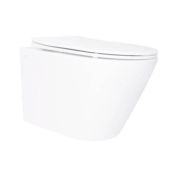 Унитаз подвесной Qtap Swan безободочный Ultra Quiet с сиденьем Soft-close QT16335179W SD00050900 фото
