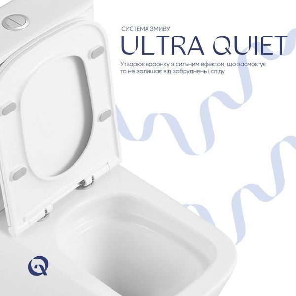 Унітаз підлоговий Qtap Tern Ultra Quiet безобідковий з сидінням Soft-Close QT17222175AUQ1W White 2256440598 фото