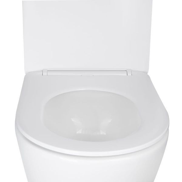 Унитаз подвесной Qtap Swan безободочный Ultra Quiet с сиденьем Soft-close QT16335179W SD00050900 фото