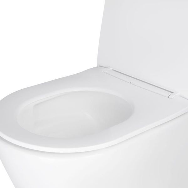 Унитаз подвесной Qtap Swan безободочный Ultra Quiet с сиденьем Soft-close QT16335179W SD00050900 фото