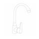 Смеситель для кухни Brinex 35B 007 SD00036353 фото 5