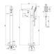 Смеситель для ванной Qtap Podlaha 19103VDC SD00042953 фото 8