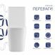 Унітаз підлоговий Qtap Tern Ultra Quiet безобідковий з сидінням Soft-Close QT17222175AUQ1W White 2256440598 фото 3