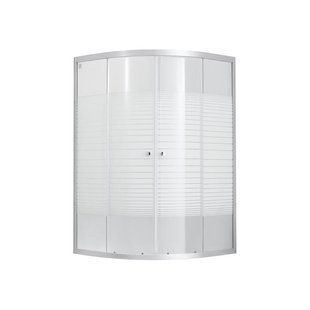 Душова кабіна Lidz Latwa SC90x90.SAT.HIGH.L, скло Linie 4 мм без піддона SD00047625 фото