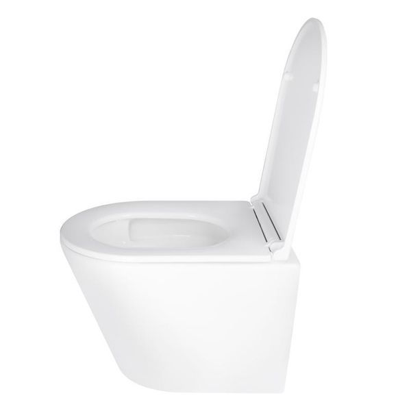 Унитаз подвесной Qtap Scorpio безободочный Ultra Quiet с сиденьем Soft-close QT1433053EUQW SD00050898 фото