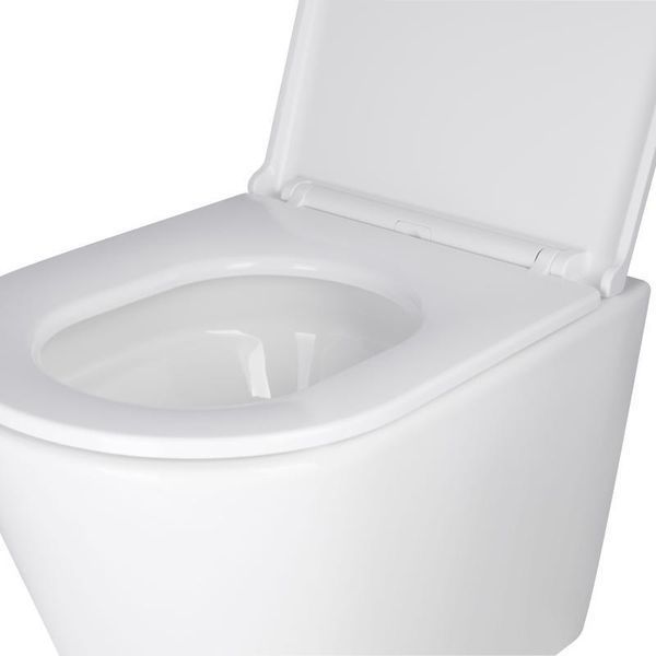 Унитаз подвесной Qtap Scorpio безободочный Ultra Quiet с сиденьем Soft-close QT1433053EUQW SD00050898 фото