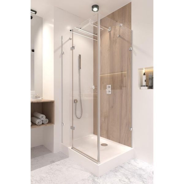 Душевая кабина Qtap Capricorn CRM1018RC6 100х80 см, стекло Clear 6 мм без поддона. SD00039711 фото