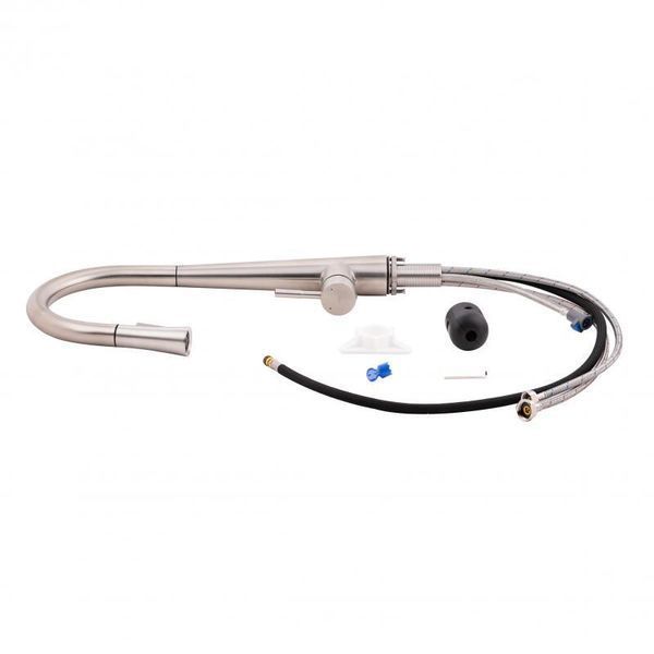 Змішувач для кухні Qtap Evicka 9135103UN з висувним виливом SD00042267 фото