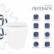 Унитаз подвесной Qtap Scorpio безободочный Ultra Quiet с сиденьем Soft-close QT1433053EUQW SD00050898 фото 14