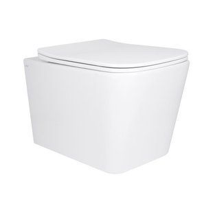 Унітаз підвісний Qtap Tern Ultra Quiet безобідковий з сидінням Soft-close WHITE QT17332303AW 2333998872 фото