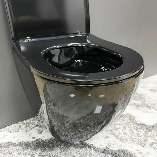 Подвесной унитаз VBI VULCANO BLACK GLOSSY 2524107467 фото