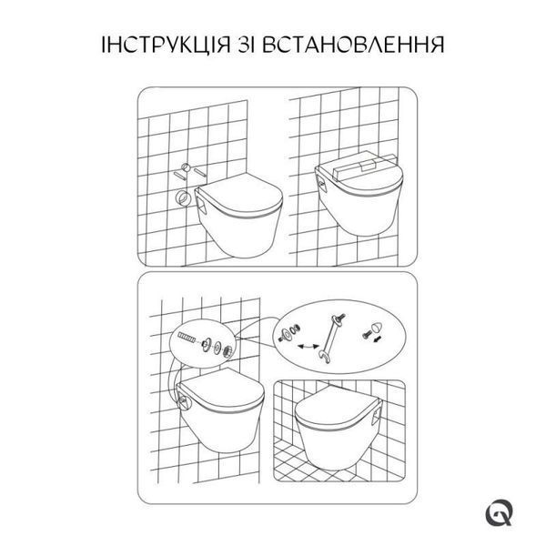 Унитаз подвесной Qtap Robin безободковый с сиденьем Soft-close QT13332141ERW SD00042540 фото