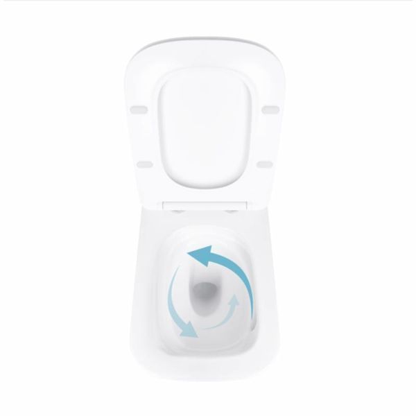 Унітаз підвісний Qtap Tern Ultra Quiet безобідковий з сидінням Soft-close WHITE QT17332303AW 2333998872 фото
