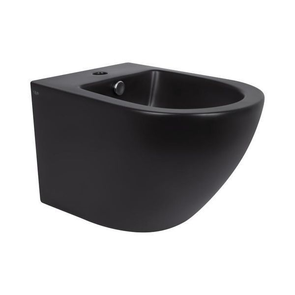 Биде подвесное Qtap Robin 495х370х325 Matt black QT1355046FMB SD00042545 фото
