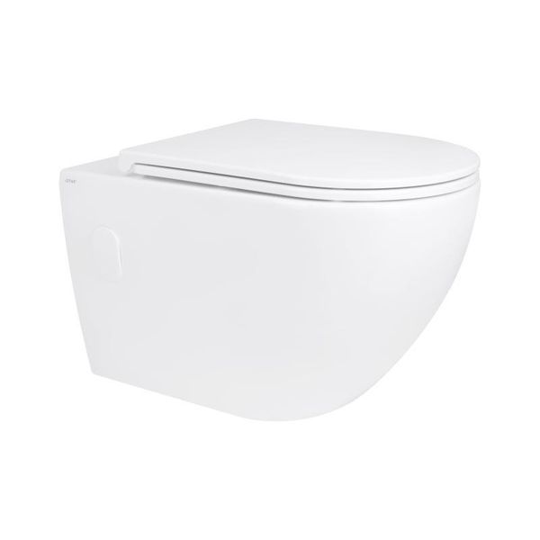 Унитаз подвесной Qtap Robin безободковый с сиденьем Soft-close QT13332141ERW SD00042540 фото