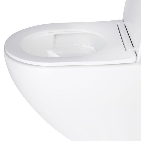 Унитаз подвесной Qtap Jay безободковый Ultra Quiet с сиденьем Soft-close QT07335177W SD00050899 фото