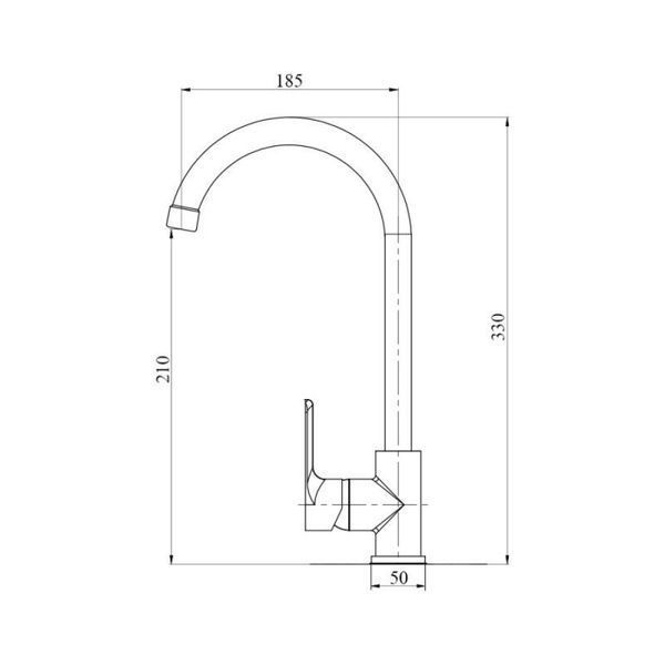 Смеситель для кухни Brinex 40C 007 SD00033040 фото