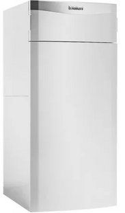 Напольный конденсационный котёл Vaillant ecoCOMPACT VSC 266/4-5 150 &mdash; современный газовый котёл для отопления и горячего водоснабжения с встроенным бойлером на 150 л. Мощность котла позволяет эффективно обогревать средние и большие жилые помещения, обеспе 2817716961 фото