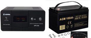 Источник бесперебойного питания ARUNA UPS 500+Акум 100Ah 12V Volt Polska 2794250604 фото