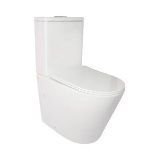 Унитаз-компакт Qtap Stork безободковый с сиденьем Soft-close QT15222179W SD00036226 фото