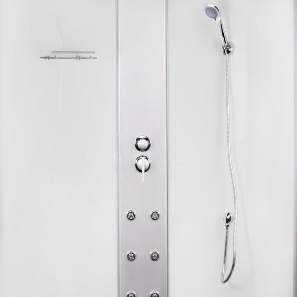 Гідромасажний бокс Lidz Tani SBM100x100.SAT.HIGH.FR, скло Frost 4 мм SD00039867 фото