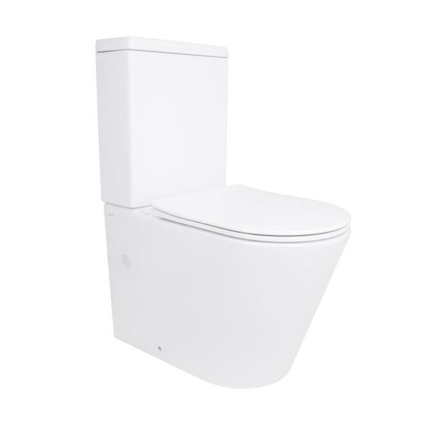 Унитаз-компакт Qtap Stork безободковый с сиденьем Soft-close QT15222179W SD00036226 фото