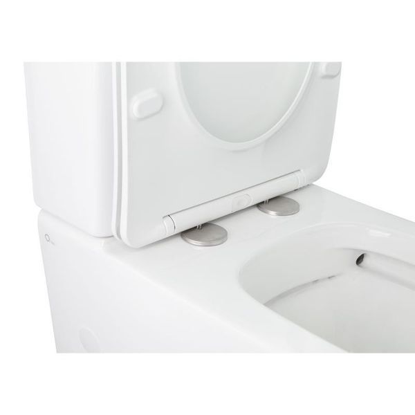 Унитаз-компакт Qtap Stork безободковый с сиденьем Soft-close QT15222179W SD00036226 фото