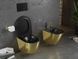Подвесной унитаз MEXEN LENA GOLD BLACK MATT * 2523700195 фото 3