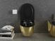 Подвесной унитаз MEXEN LENA GOLD BLACK MATT * 2523700195 фото 4