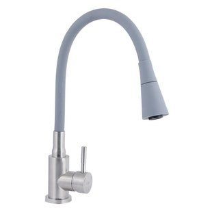 Змішувач для кухні Lidz Aria 015F31 з гнучким виливом (k35) LDARI015F31GNK31871 Grey / Nickel 2333998873 фото
