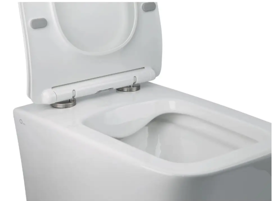 Інсталяція GEBERIT з кнопкою+Унітаз Crow підвісний Rimless 520х360х290 мм із сидінням Slim Duroplast/ Soft-clos GB CR1 фото