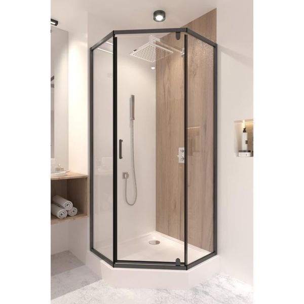 Душова кабіна Qtap Scorpio BLA10995-AC6 90х90 см, скло Clear 6 мм без піддона SD00039715 фото