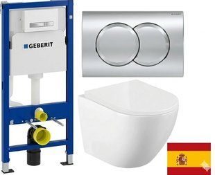 Комплект 5в1: Інсталяція Geberit DUOFIX PRO+Безободковый Подвесной унітаз Volle AMADEUS 2.0 Vortice 3027481256 фото