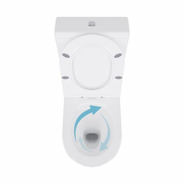 Унітаз підлоговий Qtap Swan Ultra Quiet з сидінням Soft-close 640x360x835 мм QT16222182TW White 2432148718 фото
