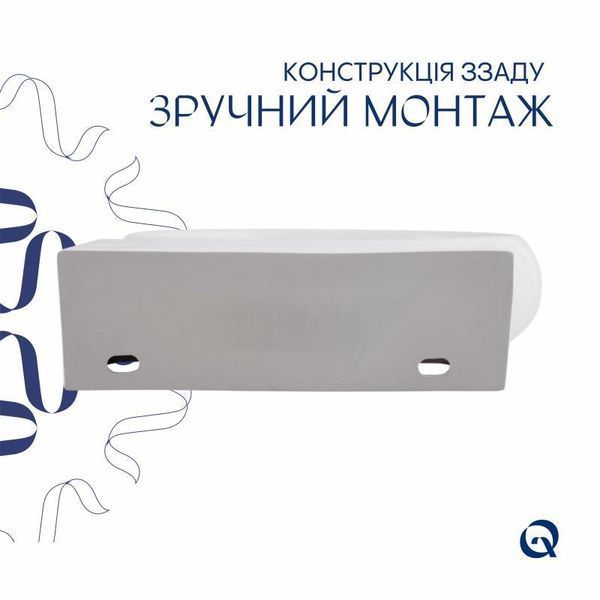 Раковина Qtap Leo 430x290x140 White QT11115011RWN 2302881079 фото