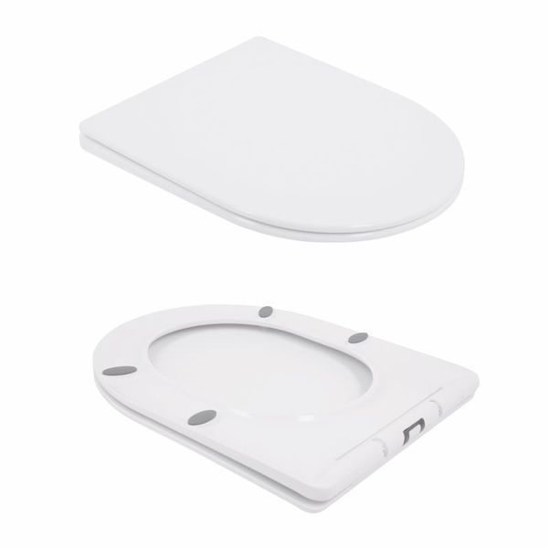 Унітаз підлоговий Qtap Swan Ultra Quiet з сидінням Soft-close 640x360x835 мм QT16222182TW White 2432148718 фото