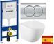 Комплект 5в1: Інсталяція Geberit DUOFIX PRO+Безободковый Подвесной унітаз Volle AMADEUS 2.0 Vortice 3027481256 фото 1