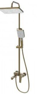 HAIBA MILANO 003-J BRUSHED GOLD Душевая колонна со смесителем 2724051998 фото