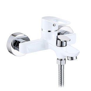 Змішувач для ванни Lidz Latwa 006 (з душовим гарнітуром) (k35) LDLAT006WHI45424 White SD00051548 фото