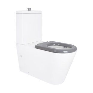 Унітаз підлоговий Qtap Freedom інклюзивний Rimless безобідковий з сидінням Soft-close WHITE QT22226098W 2359814583 фото