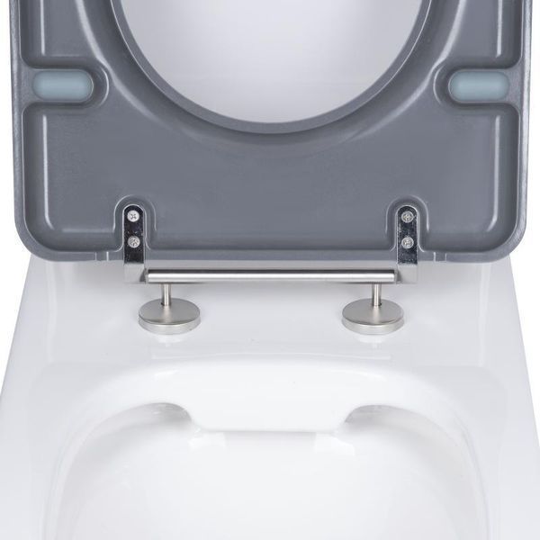 Унітаз підлоговий Qtap Freedom інклюзивний Rimless безобідковий з сидінням Soft-close WHITE QT22226098W 2359814583 фото
