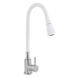Змішувач для кухні Lidz Aria 015F31 з гнучким виливом (k35) LDARI015F31WNK36981 White / Nickel 2333998875 фото 1