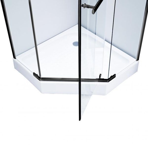 Душевая кабина Lidz Dozorca SC90x90.BLA.LOW.TR, стекло прозрачное 6 мм SD00045614 фото