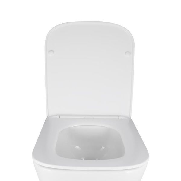 Унітаз підвісний Qtap Crow безобідковий з сідінням Soft-close QT05335171W SD00051248 фото