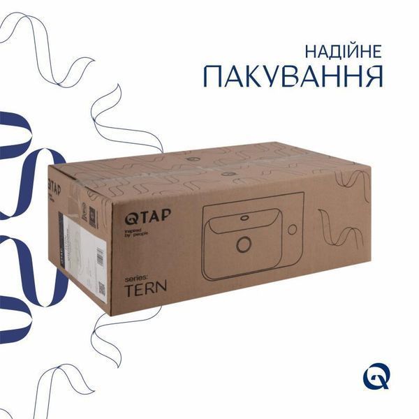 Раковина Qtap Tern 450х260х155 White QT17115117RWN 2302881081 фото