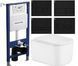 Комплект 5в1: Инсталляция Koller pool +Безободковый Подвесной унитаз Qtap Gemini Ultra Quiet +Клавиша на выбор 2913205107 фото 1