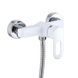 Змішувач для душу Lidz Latwa 010 (з душовим гарнітуром) (k40) LDLAT010WHI45426 White SD00051550 фото 1