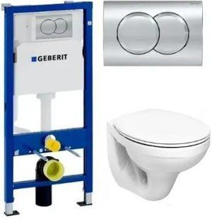 Комплект 5в1: Инсталляция Geberit с клавишей+ Подвесной, унитаз Idol 2669224865 фото
