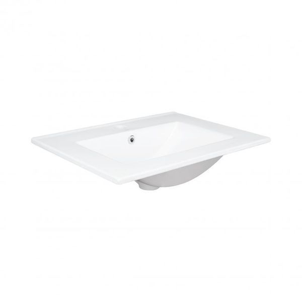Раковина Qtap Albatross 600х460х180 White с донным клапаном QT01113060CW SD00032979 фото